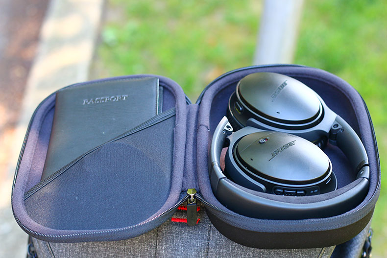 Folded and stored, the QC35 IIs make a compact package | The Master Switch