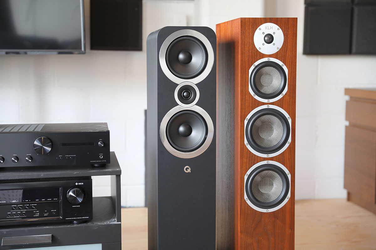 Q Acoustics and KLH floorstanding speakers | The Master Switch