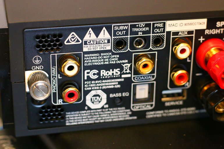 You lose the USB, but gain a phono input | The Master Switch
