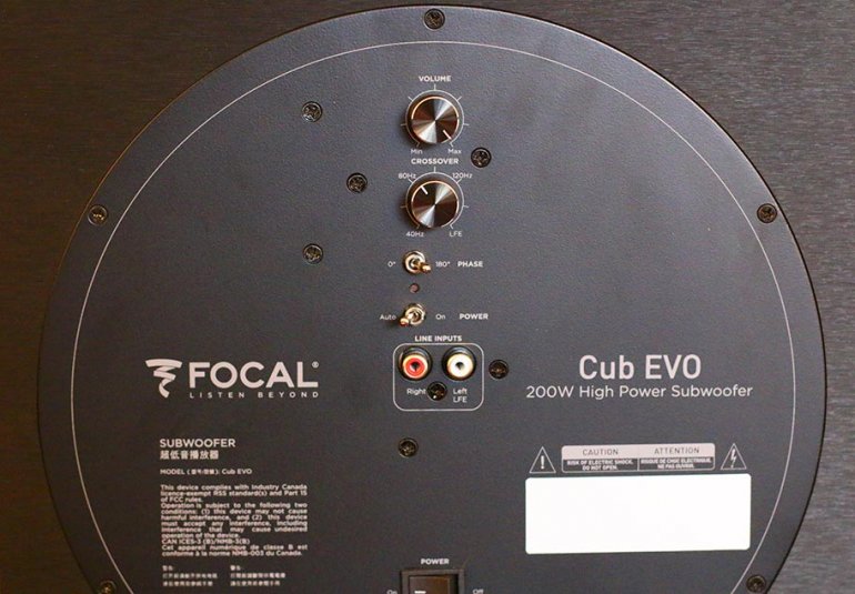 The rear end of the Sib Evo's excellent Cub subwoofer | The Master Switch