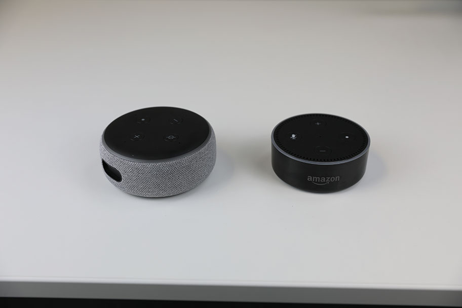 compare amazon echo dot 2nd and 3rd generation