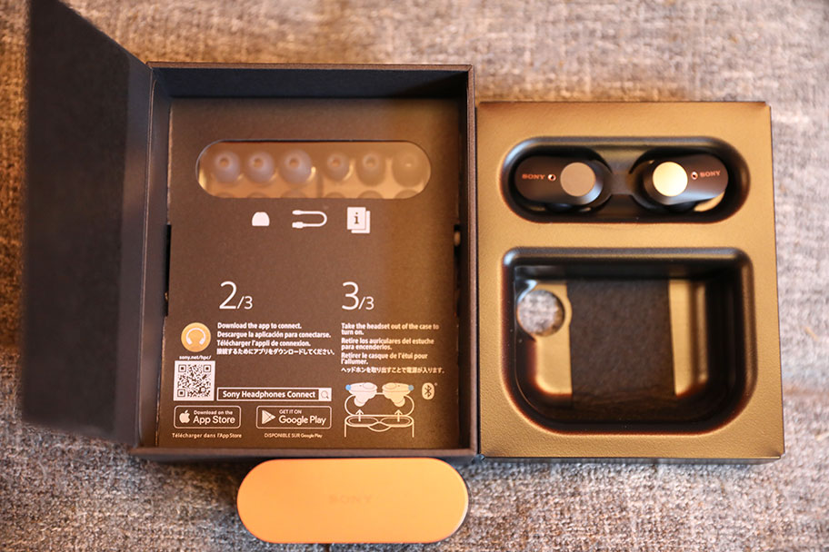 Sony WF-1000XM3 true wireless earbuds packaging | The Master Switch