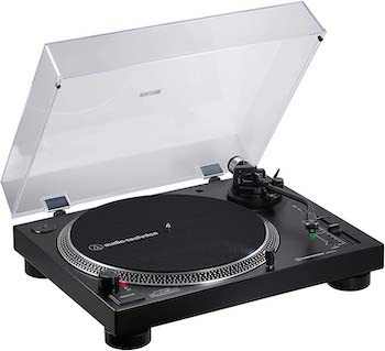 TT-Classic Light Record Player, Smooth-running belt drive, Bluetooth, 3  speeds: 33 / 45 / 78 rpm, Integrated stereo speakers, AUX input, RCA  line out, Dust cover, LED illumination