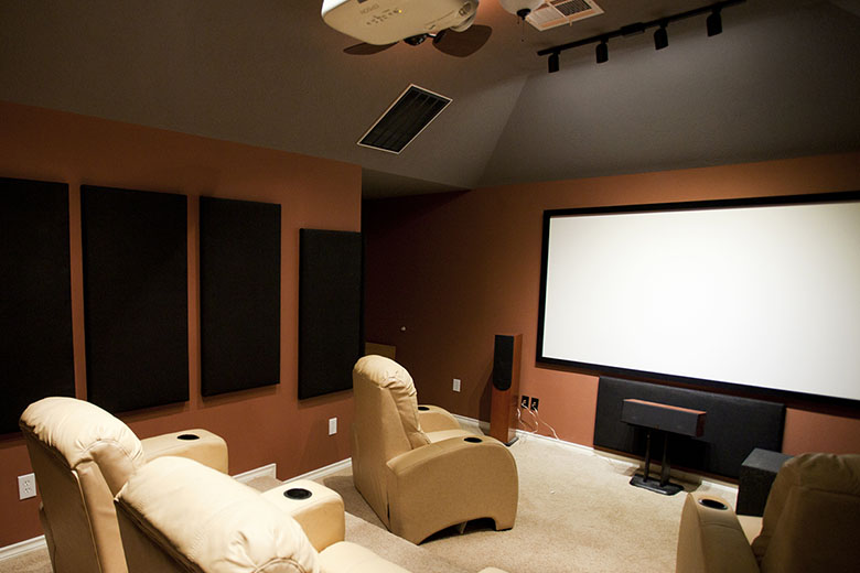 Home projector screen