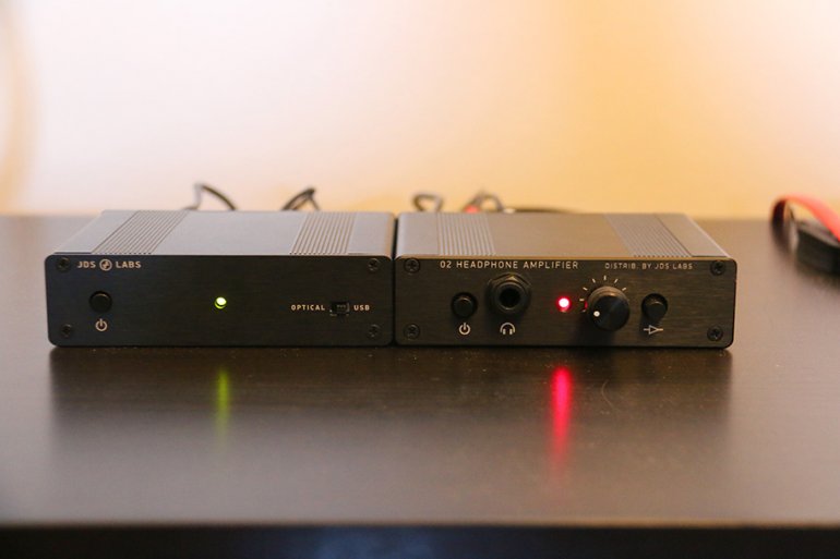 The OL DAC (right) with the JDS Labs Objective2 amp | The Master Switch