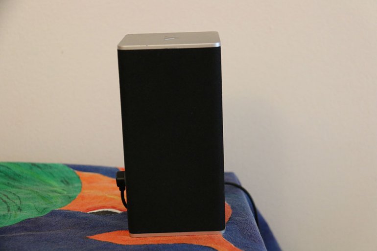 The SB3851 has two Coke-can-sized satellite speakers | The Master Switch